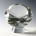 Clear Crystal Diamond Shaped Paperweight